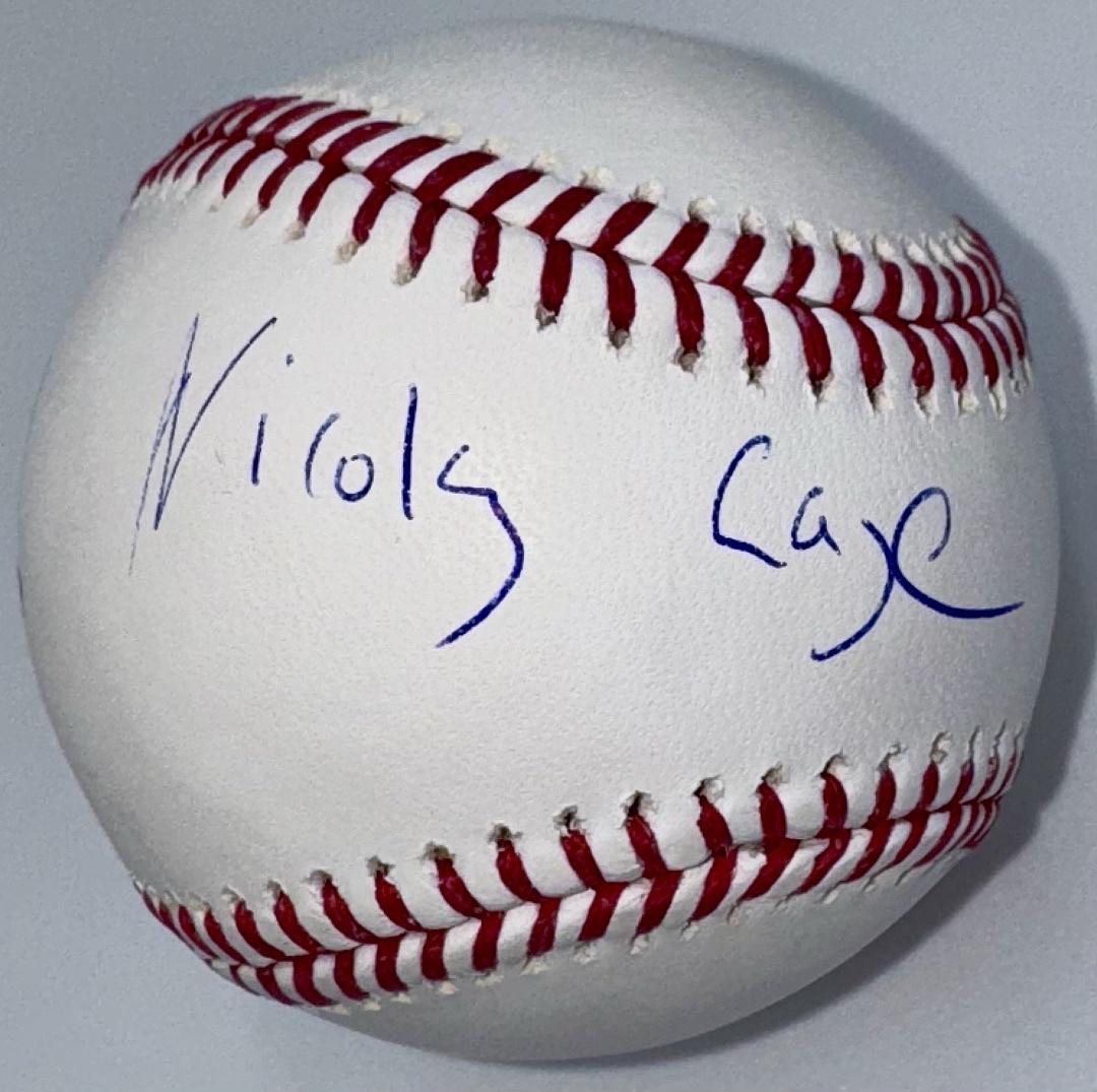 Nicholas Cage signed baseball *RARE* - Celebrity Authentics